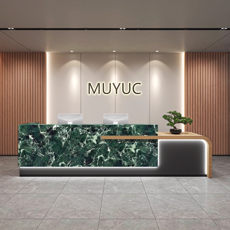 Office Furniture Company - Modern Creative Reception Desk with Minimalist