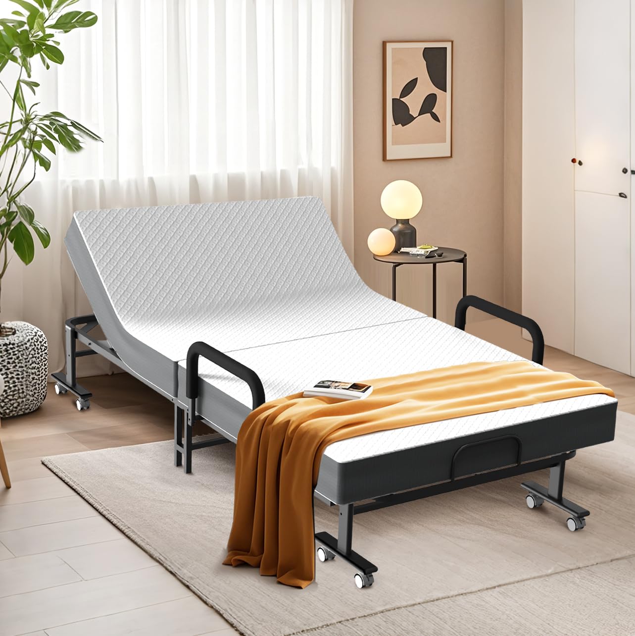 Office Furniture Custom - Adult Folding Trundle Bed with Mattress