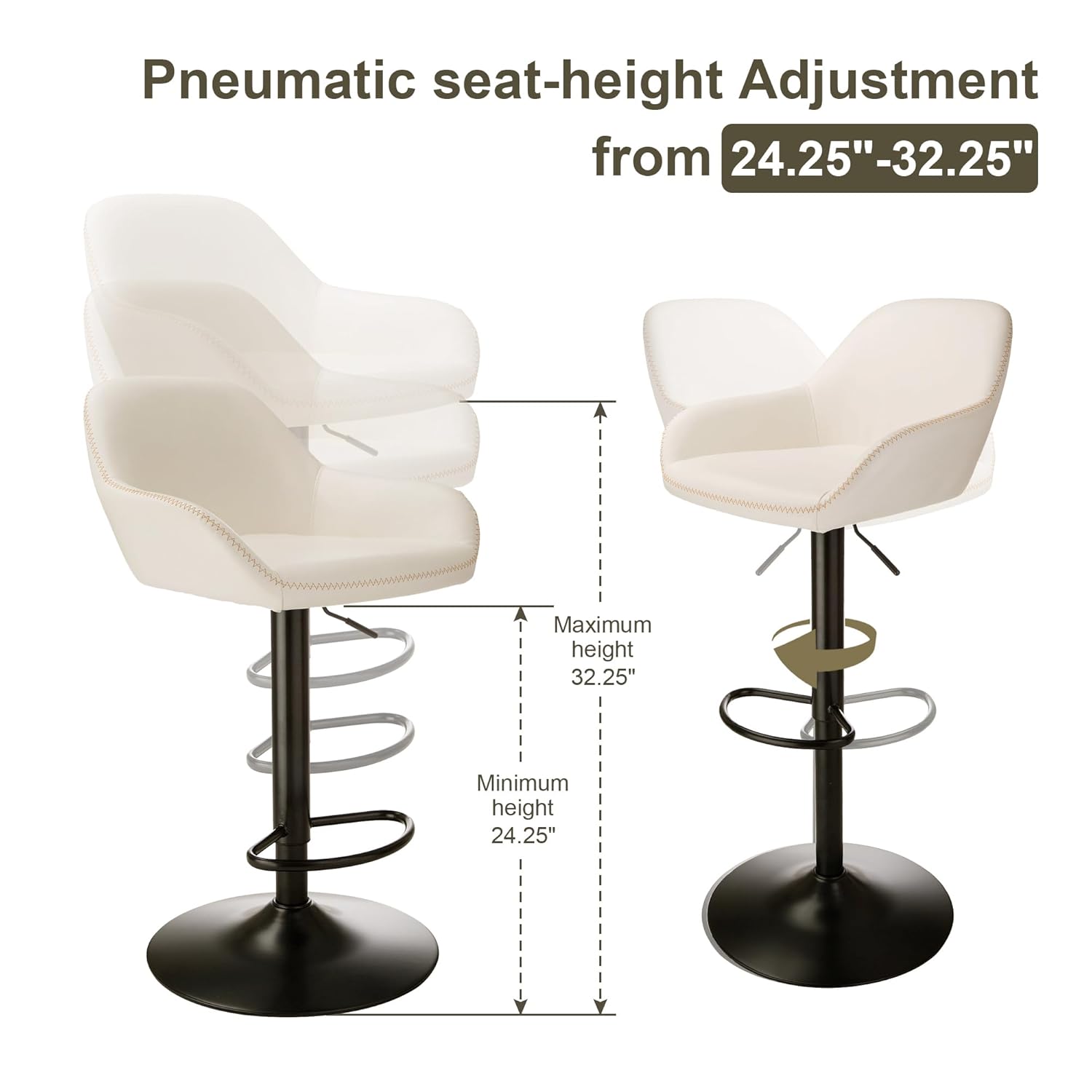 3Pc Pub Table & Swivel PU Bar  - огляд і ціна Office Furniture Custom