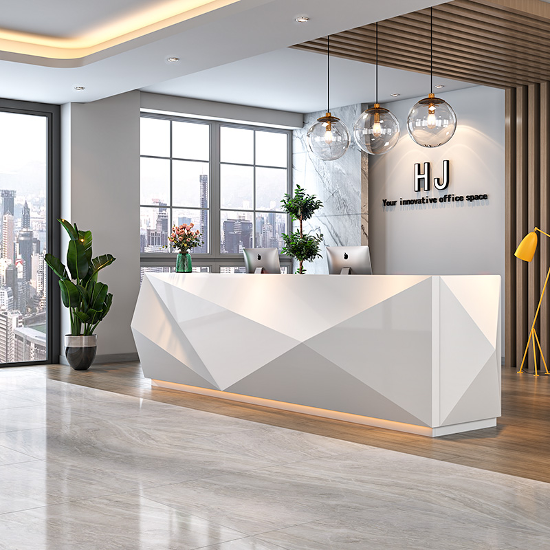 White Paint Simple Reception D - огляд і ціна Office Furniture Company