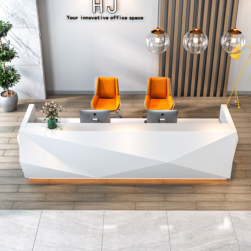 White Paint Simple Reception D - огляд і ціна Office Furniture Company