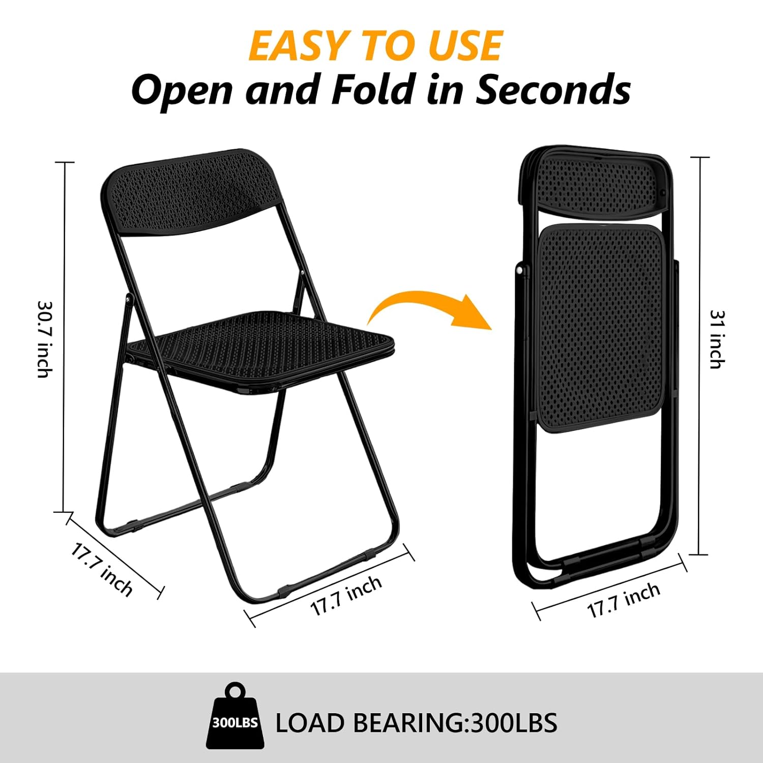 Folding Chairs, 300lb Capacity - огляд і ціна Office Furniture Custom