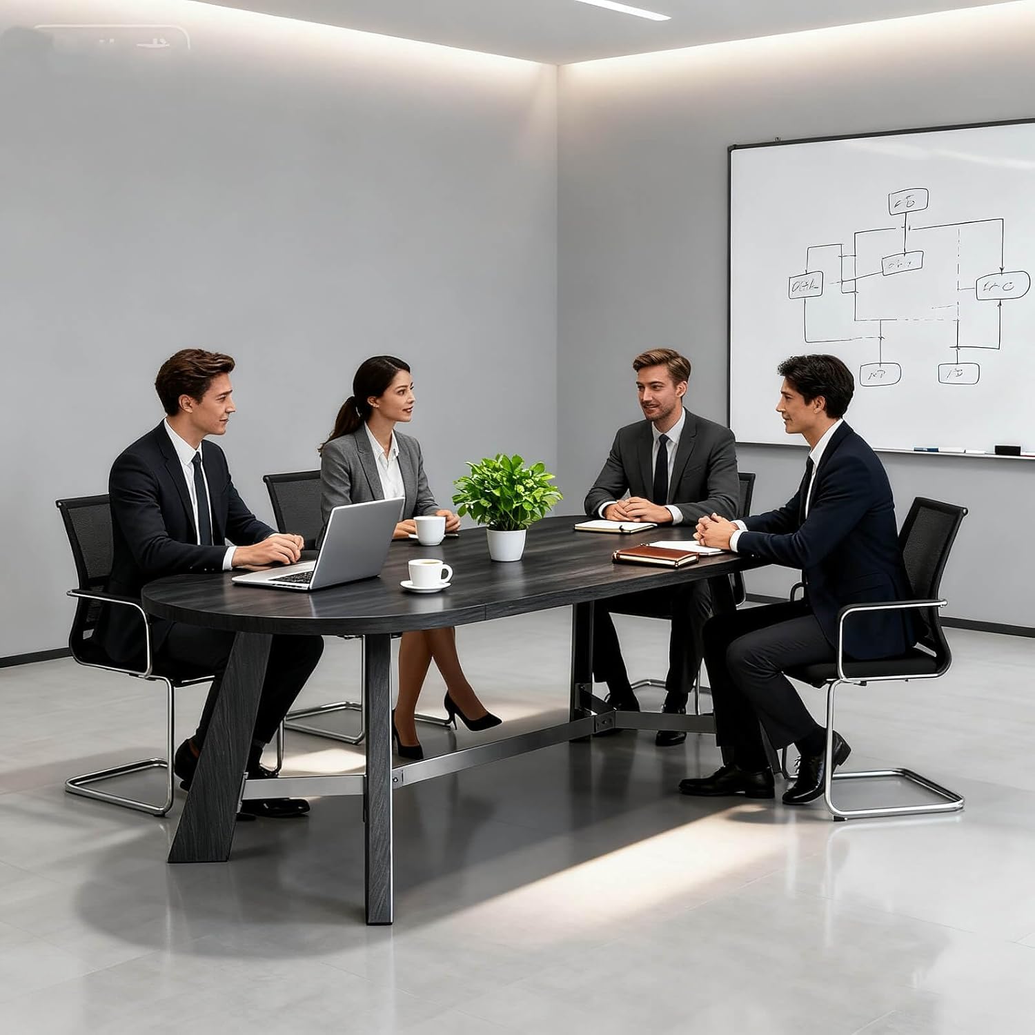 6-8 Person Oval Conference Tab - огляд і ціна Office Furniture Custom