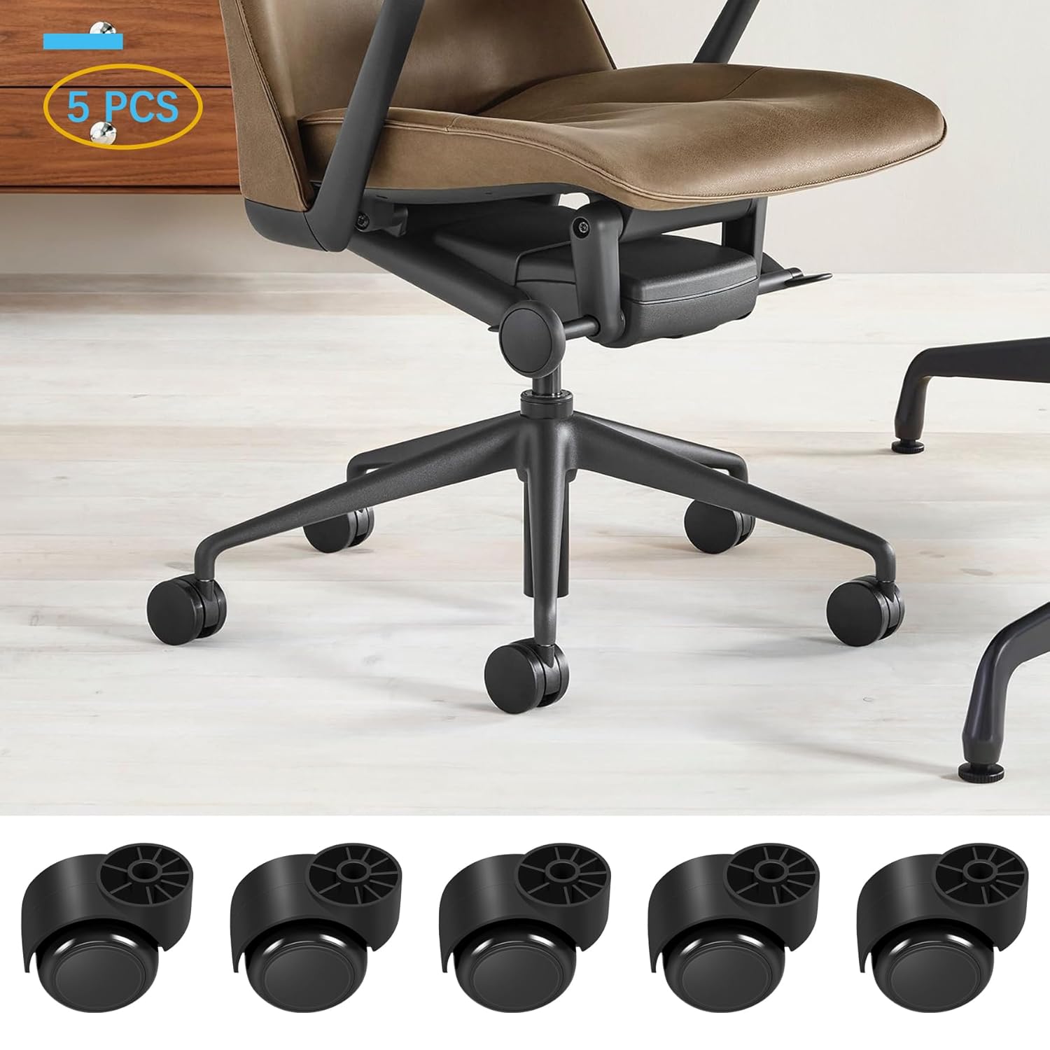 2 Inch Black Silent Office Cha - огляд і ціна Office Furniture Images