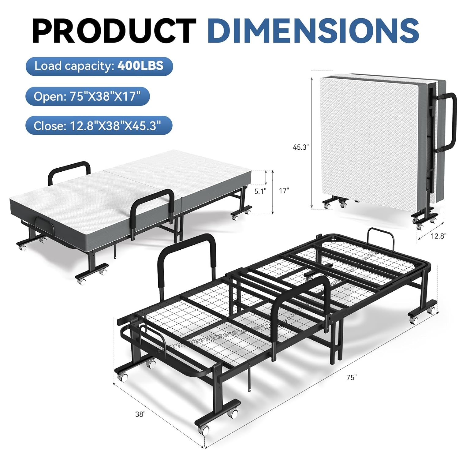 Adult Folding Trundle Bed with - огляд і ціна Office Furniture Custom