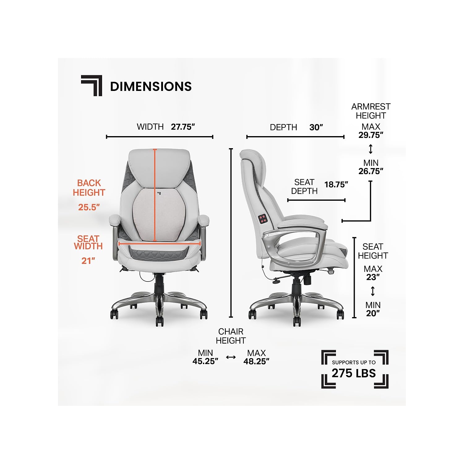 Sharper Image S600 Active Lumb - огляд і ціна Office Furniture Images