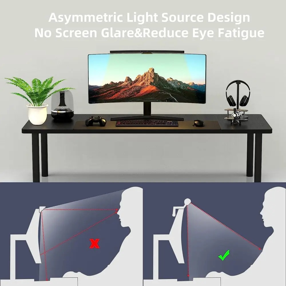 Curved Monitor Light Bar 3 Col - огляд і ціна Office Furniture Table